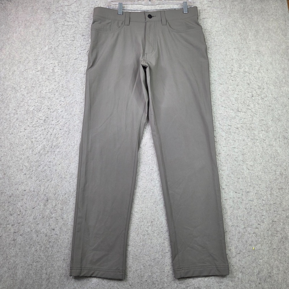 Haggar Sport Performance Chino Pants Mens 32x30‎ Tan Straight Fit Golf NEW